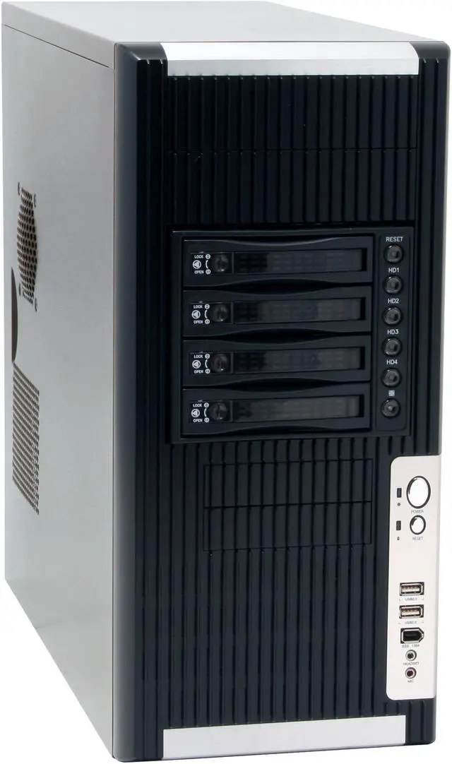 Main image of iStarUSA S-8-BPU340-620w Black 1.0mm SECC/SGCC (chassis) ATX Mid Tower Computer Case 620W Power Supply