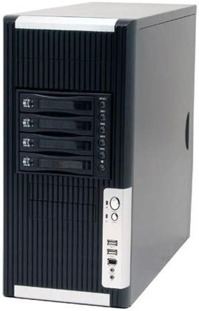 Alt view image 2 of 15 - iStarUSA S-8-BPU340-620w Black 1.0mm SECC/SGCC (chassis) ATX Mid Tower Computer Case 620W Power Supply