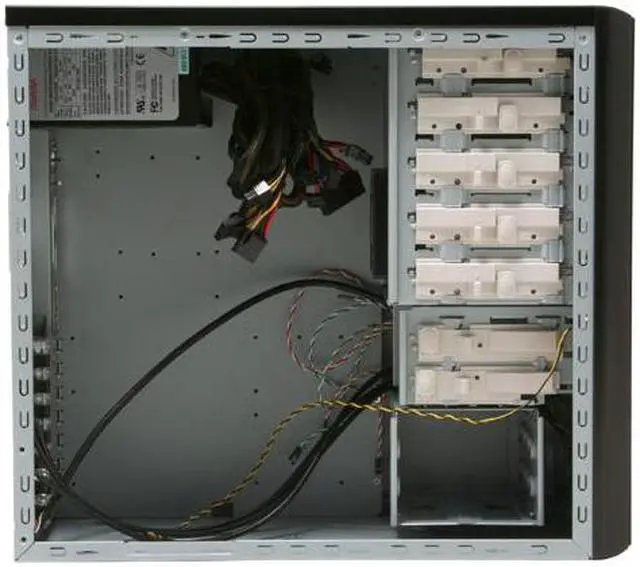 Alt view image 7 of 15 - iStarUSA S-8-BPU340-620w Black 1.0mm SECC/SGCC (chassis) ATX Mid Tower Computer Case 620W Power Supply