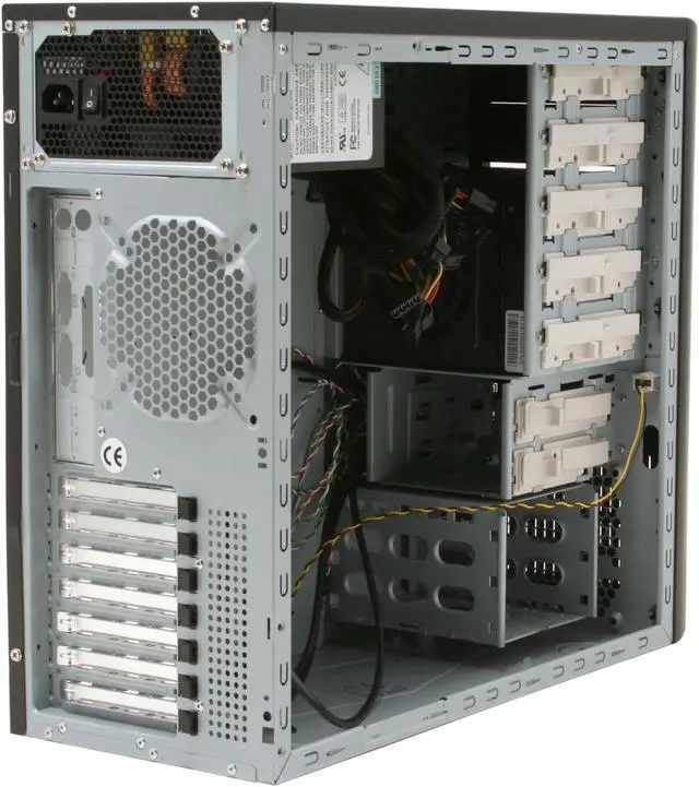 Alt view image 10 of 15 - iStarUSA S-8-BPU340-620w Black 1.0mm SECC/SGCC (chassis) ATX Mid Tower Computer Case 620W Power Supply