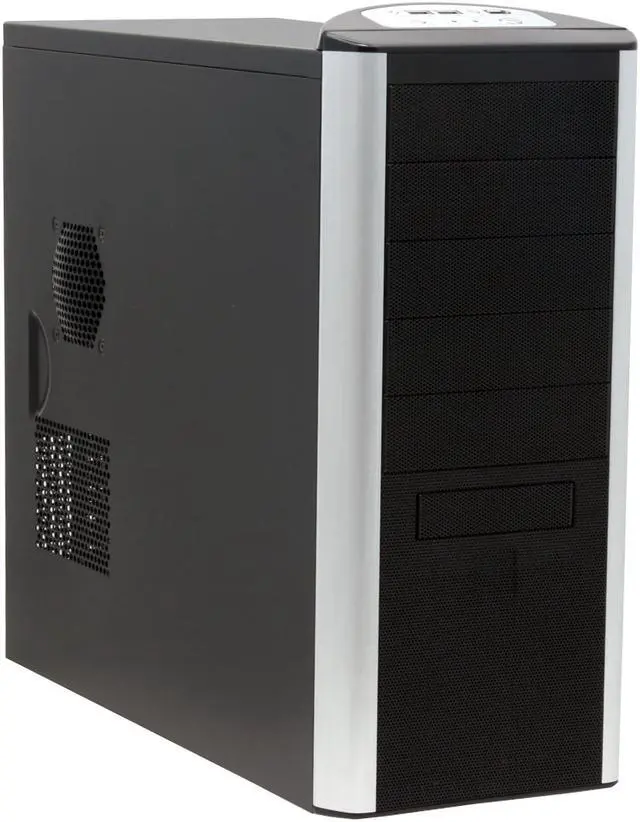Main image of iStarUSA Elegant Storm S-9B-ROHS Black Aluminum / Steel ATX Mid Tower Computer Case