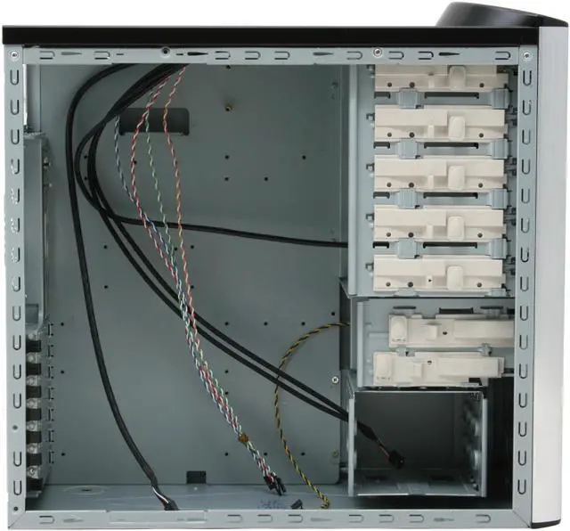 Alt view image 7 of 13 - iStarUSA Elegant Storm S-9B-ROHS Black Aluminum / Steel ATX Mid Tower Computer Case