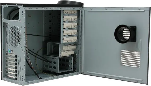Alt view image 10 of 13 - iStarUSA Elegant Storm S-9B-ROHS Black Aluminum / Steel ATX Mid Tower Computer Case
