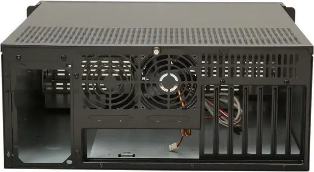 Alt view image 4 of 7 - iStarUSA D-400-6-ND Black 1.2mm SECC Zinc-Coated Steel 4U Rackmount Compact Stylish Chassis 6 External 5.25" Drive Bays