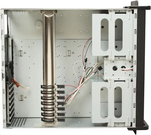 Alt view image 6 of 7 - iStarUSA D-400-6-ND Black 1.2mm SECC Zinc-Coated Steel 4U Rackmount Compact Stylish Chassis 6 External 5.25" Drive Bays