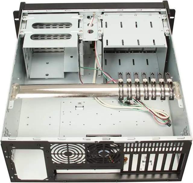 Alt view image 5 of 7 - iStarUSA D-407PL Black Steel 4U Rackmount Compact Stylish Server Case 7 External 5.25" Drive Bays
