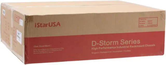 Alt view image 13 of 13 - iStarUSA D-200-PFS Black Steel 2U Rackmount Server Case 1 External 5.25" Drive Bays