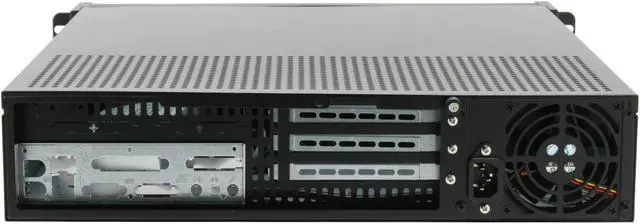 Alt view image 7 of 13 - iStarUSA D-200-PFS Black Steel 2U Rackmount Server Case 1 External 5.25" Drive Bays