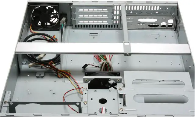 Alt view image 11 of 13 - iStarUSA D-200-PFS Black Steel 2U Rackmount Server Case 1 External 5.25" Drive Bays