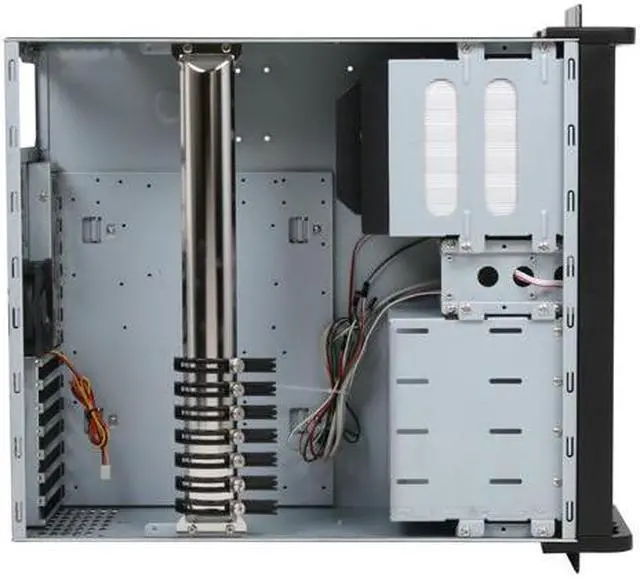 Alt view image 7 of 8 - iStarUSA D-4-B350PL-RED Steel 4U Rackmount Server Case 5xSATA Hot-Swap with 20" Depth only 4 External 5.25" Drive Bays