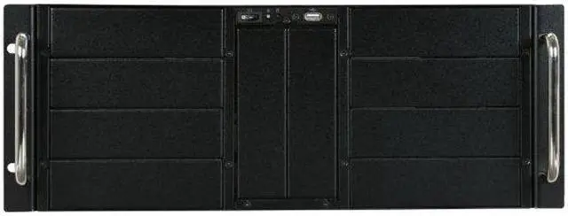Alt view image 4 of 12 - iStarUSA D-410 Black Zinc-Coated Steel 4U Rackmount Server Case 10 External 5.25" Drive Bays