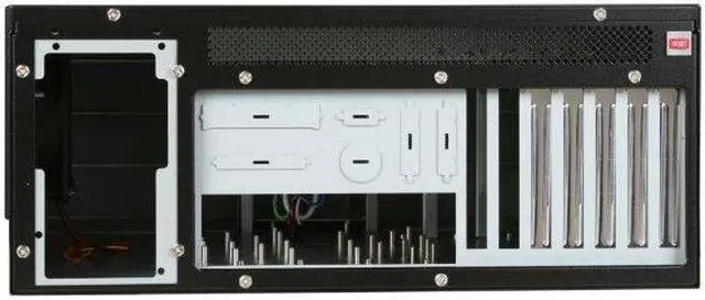 Alt view image 9 of 12 - iStarUSA D-410 Black Zinc-Coated Steel 4U Rackmount Server Case 10 External 5.25" Drive Bays