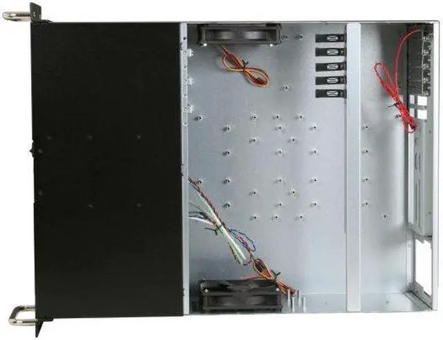 Alt view image 6 of 12 - iStarUSA D-410 Black Zinc-Coated Steel 4U Rackmount Server Case 10 External 5.25" Drive Bays