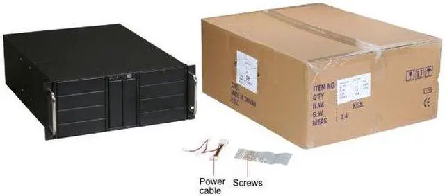 Alt view image 10 of 12 - iStarUSA D-410 Black Zinc-Coated Steel 4U Rackmount Server Case 10 External 5.25" Drive Bays
