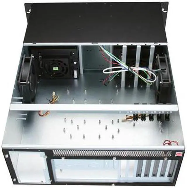 Alt view image 7 of 9 - iStarUSA D-410-B8SA-RED Red Zinc-Coated Steel 4U Rackmount Server Case