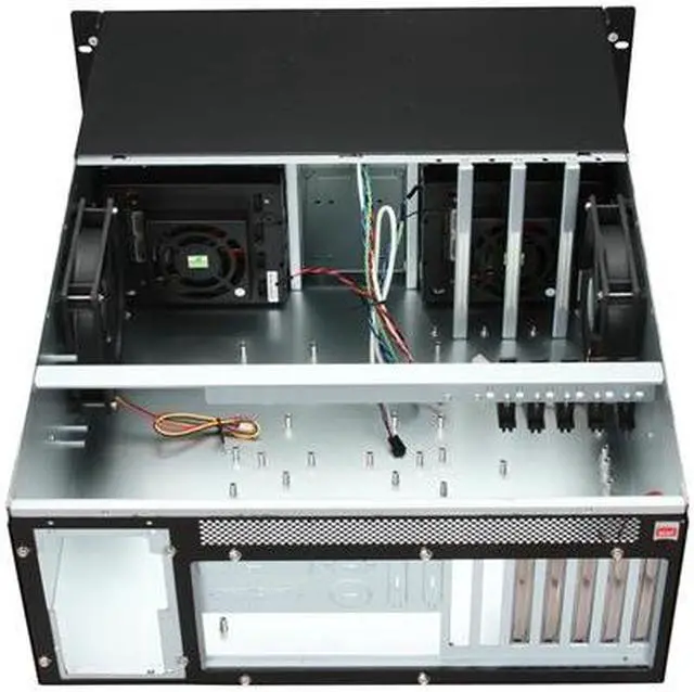 Alt view image 8 of 9 - iStarUSA D-410B8SA-BLUE Blue Zinc-Coated Steel 4U Rackmount Server Case
