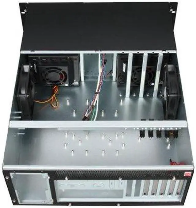 Alt view image 5 of 7 - iStarUSA D-410-B10SA Black Zinc-Coated Steel 4U Rackmount 10-Bay Stylish Storage Server Case 4 External 5.25" Drive Bays