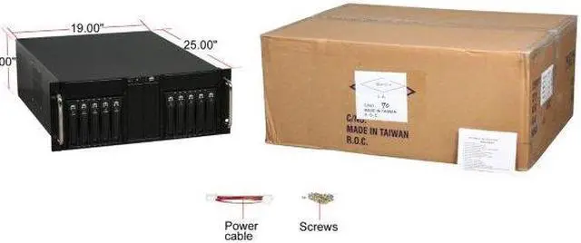 Alt view image 7 of 7 - iStarUSA D-410-B10SA Black Zinc-Coated Steel 4U Rackmount 10-Bay Stylish Storage Server Case 4 External 5.25" Drive Bays