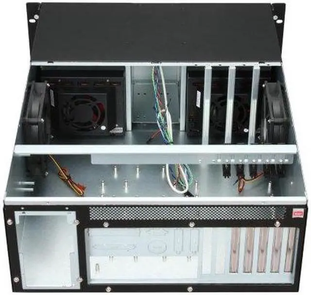 Alt view image 8 of 9 - iStarUSA D-410B10SA-BLUE Blue Zinc-Coated Steel 4U Rackmount Server Case