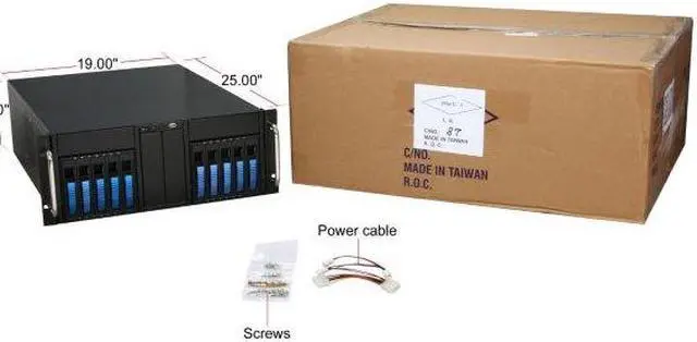 Alt view image 9 of 9 - iStarUSA D-410B10SA-BLUE Blue Zinc-Coated Steel 4U Rackmount Server Case
