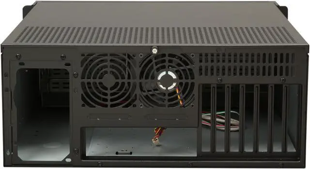 Alt view image 4 of 7 - iStarUSA D-400-6-Black Black Steel 4U Rackmount Compact Stylish Server Chassis 6 External 5.25" Drive Bays