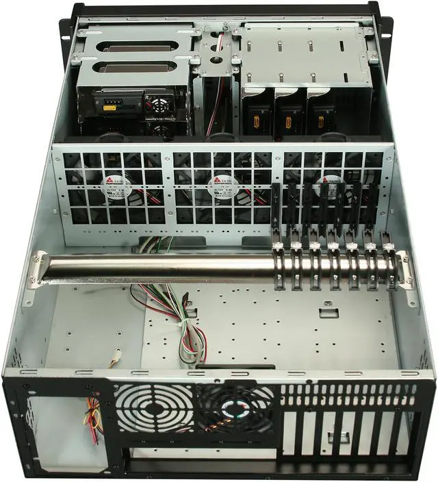 Alt view image 5 of 7 - iStarUSA D-400L-TL6 4U 6xTrayLess Hot-Swap E-ATX size Rackmount Server Chassis - OEM