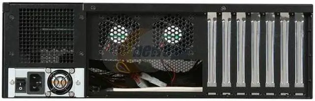 Alt view image 4 of 7 - iStarUSA E3M4R-400w Black Steel 3U Rackmount Server Chassis with 400W 1U Switching Power Supply 1 External 5.25" Drive Bays - OEM