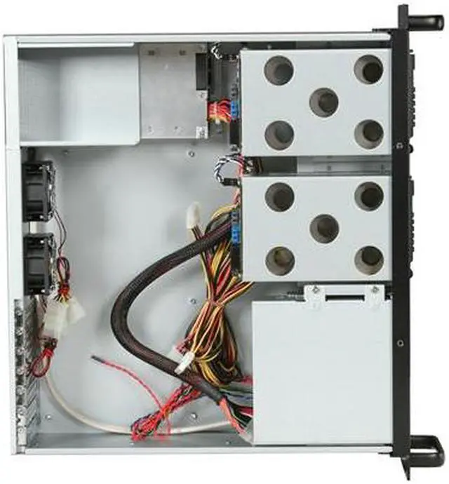 Alt view image 6 of 7 - iStarUSA E3M4R-400w Black Steel 3U Rackmount Server Chassis with 400W 1U Switching Power Supply 1 External 5.25" Drive Bays - OEM
