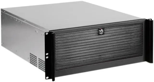 Main image of iStarUSA D-416 Black Material of Front Bezel	: Aluminum
Material of Handle: Aluminum
Material of Main Chassis: Galvanized Steel 4U Rackmount Compact Stylish Chassis 6 External 5.25" Drive Bays - OEM