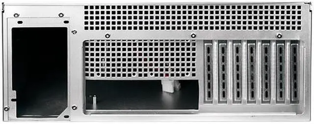 Alt view image 5 of 6 - iStarUSA D-416 Black Material of Front Bezel	: Aluminum
Material of Handle: Aluminum
Material of Main Chassis: Galvanized Steel 4U Rackmount Compact Stylish Chassis 6 External 5.25" Drive Bays - OEM