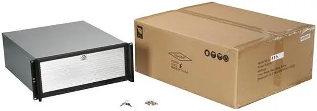 Alt view image 7 of 7 - iStarUSA D-416-SILVER Metal/ Aluminum 4U Rackmount Compact Stylish Server Chassis 6 External 5.25" Drive Bays - OEM
