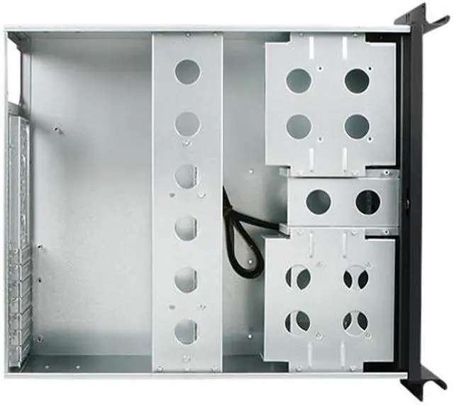 Alt view image 5 of 7 - iStarUSA D-416-SILVER Metal/ Aluminum 4U Rackmount Compact Stylish Server Chassis 6 External 5.25" Drive Bays - OEM