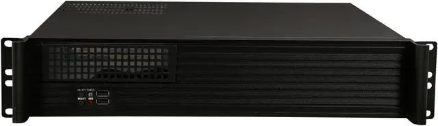 Alt view image 2 of 7 - iStarUSA D-213-MATX-DT Black 2U Compact Server / Desktop Chassis - OEM