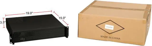 Alt view image 7 of 7 - iStarUSA D-213-MATX-DT Black 2U Compact Server / Desktop Chassis - OEM