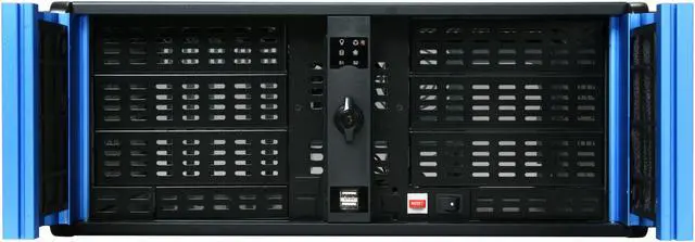 Alt view image 2 of 7 - iStarUSA D-400-6SE Steel 4U Rackmount Compact Stylish Server Chassis 6 External 5.25" Drive Bays - OEM