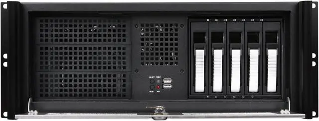 Alt view image 2 of 6 - iStarUSA D-416-B5SA-SLV-SILVER Metal/ Aluminum 4U Rackmount Compact Stylish Server Chassis PS2 PSU
