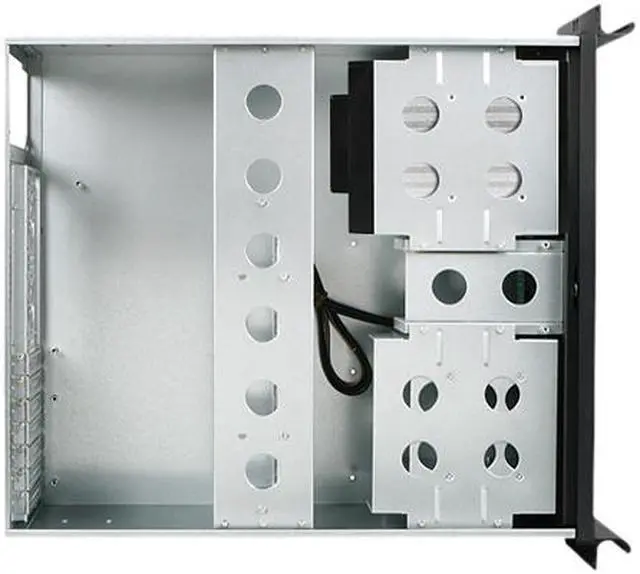 Alt view image 5 of 6 - iStarUSA D-416-B5SA-SLV-SILVER Metal/ Aluminum 4U Rackmount Compact Stylish Server Chassis PS2 PSU
