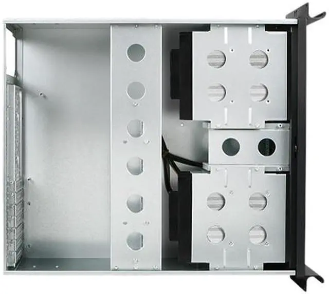 Alt view image 5 of 6 - iStarUSA D-416-B6SA-BL-BLUE Metal/ Aluminum 4U Rackmount Compact Stylish Server Chassis PS2 PSU 2 External 5.25" Drive Bays - OEM