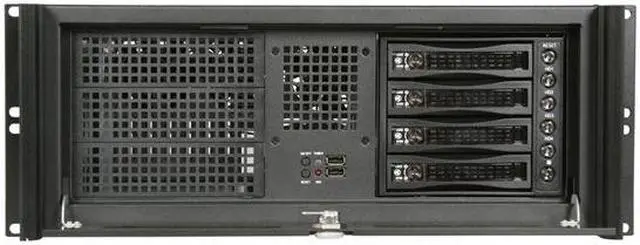 Alt view image 2 of 6 - iStarUSA D416-B4SA-75 4U Rackmount Compact Stylish Server Chassis 750W - OEM