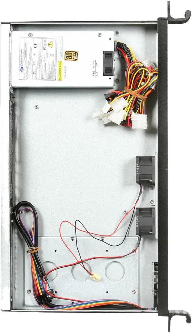 Alt view image 6 of 7 - iStarUSA D118ITX-30 1U Rackmount 11" Compact Server Chassis 300W - OEM