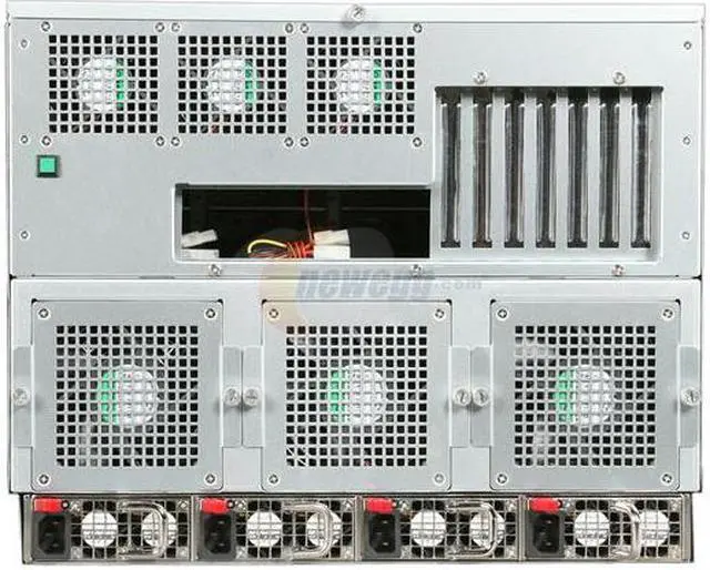 Alt view image 4 of 7 - iStarUSA E8M42-18R4H Black 8U Rackmount Server Chassis 1800W Redundant 1 External 5.25" Drive Bays - OEM