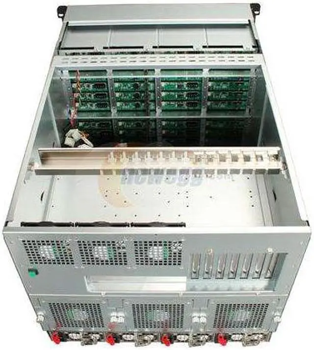Alt view image 5 of 7 - iStarUSA E8M42-18R4H Black 8U Rackmount Server Chassis 1800W Redundant 1 External 5.25" Drive Bays - OEM