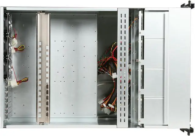 Alt view image 6 of 7 - iStarUSA E8M42-18R4H Black 8U Rackmount Server Chassis 1800W Redundant 1 External 5.25" Drive Bays - OEM