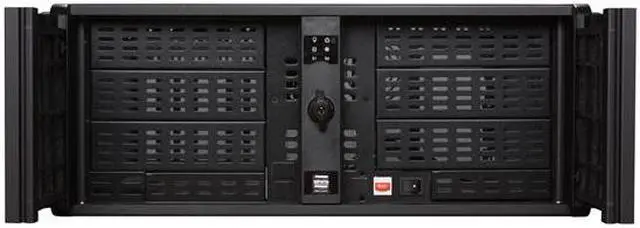 Alt view image 2 of 7 - iStarUSA D400-6SE-BK 4U Rackmount Compact Stylish Server Chassis 6 External 5.25" Drive Bays - OEM