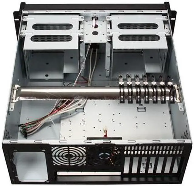 Alt view image 5 of 7 - iStarUSA D400-6SE-BK 4U Rackmount Compact Stylish Server Chassis 6 External 5.25" Drive Bays - OEM