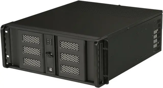 Main image of iStarUSA D400-6SE-B6SA-PBK 4U Rackmount Compact Stylish Server Chassis 2 External 5.25" Drive Bays - OEM