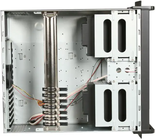 Alt view image 6 of 7 - iStarUSA D400-6SE-B6SA-PBK 4U Rackmount Compact Stylish Server Chassis 2 External 5.25" Drive Bays - OEM