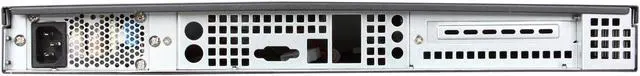 Alt view image 4 of 7 - iStarUSA D-118-ITX-DT-22 Black Metal/ Aluminum 1U Compact Server/Desktop mini-ITX Chassis 220W - OEM
