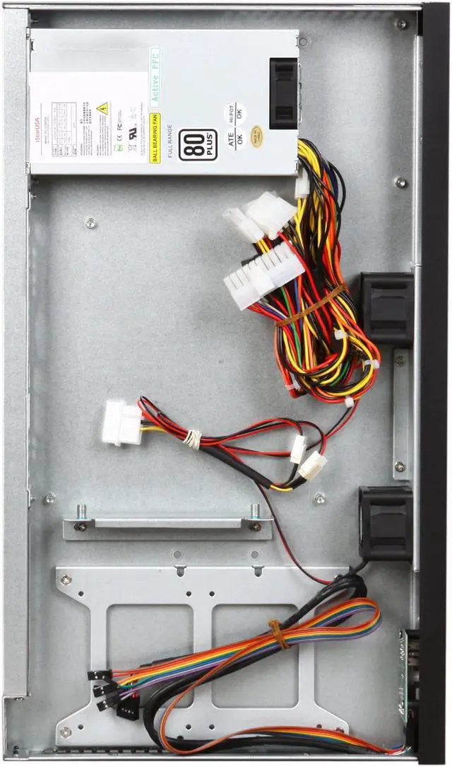 Alt view image 6 of 7 - iStarUSA D-118-ITX-DT-22 Black Metal/ Aluminum 1U Compact Server/Desktop mini-ITX Chassis 220W - OEM