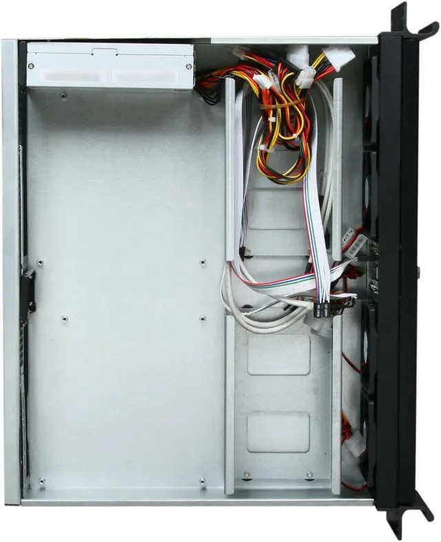 Alt view image 6 of 7 - iStarUSA D-218M2-ITX-22 Black 1.0mm Steel 2U Rackmount Compact Dual Mini-ITX Chassis 220W - OEM